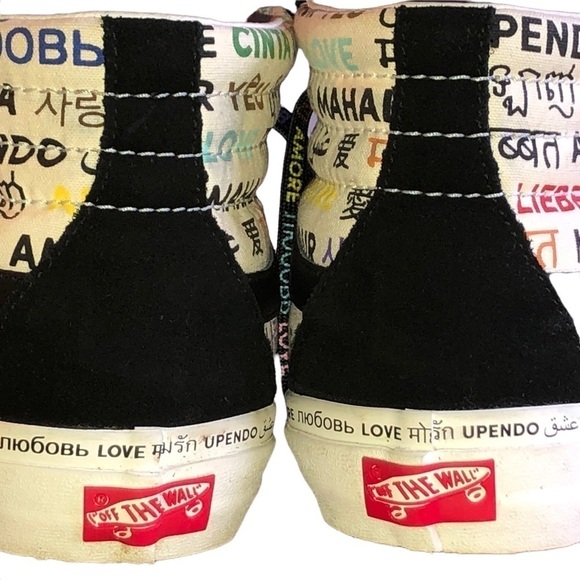 Vans SK-8 Hi-Vault LX Love Black Marshmallow Unisex M4 W6 - Picture 5 of 14